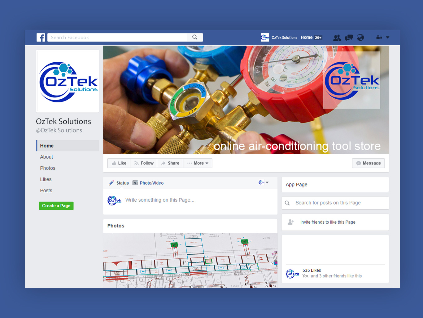 Facebook Design by 69demo for OzTek Solutions | Design #17125393