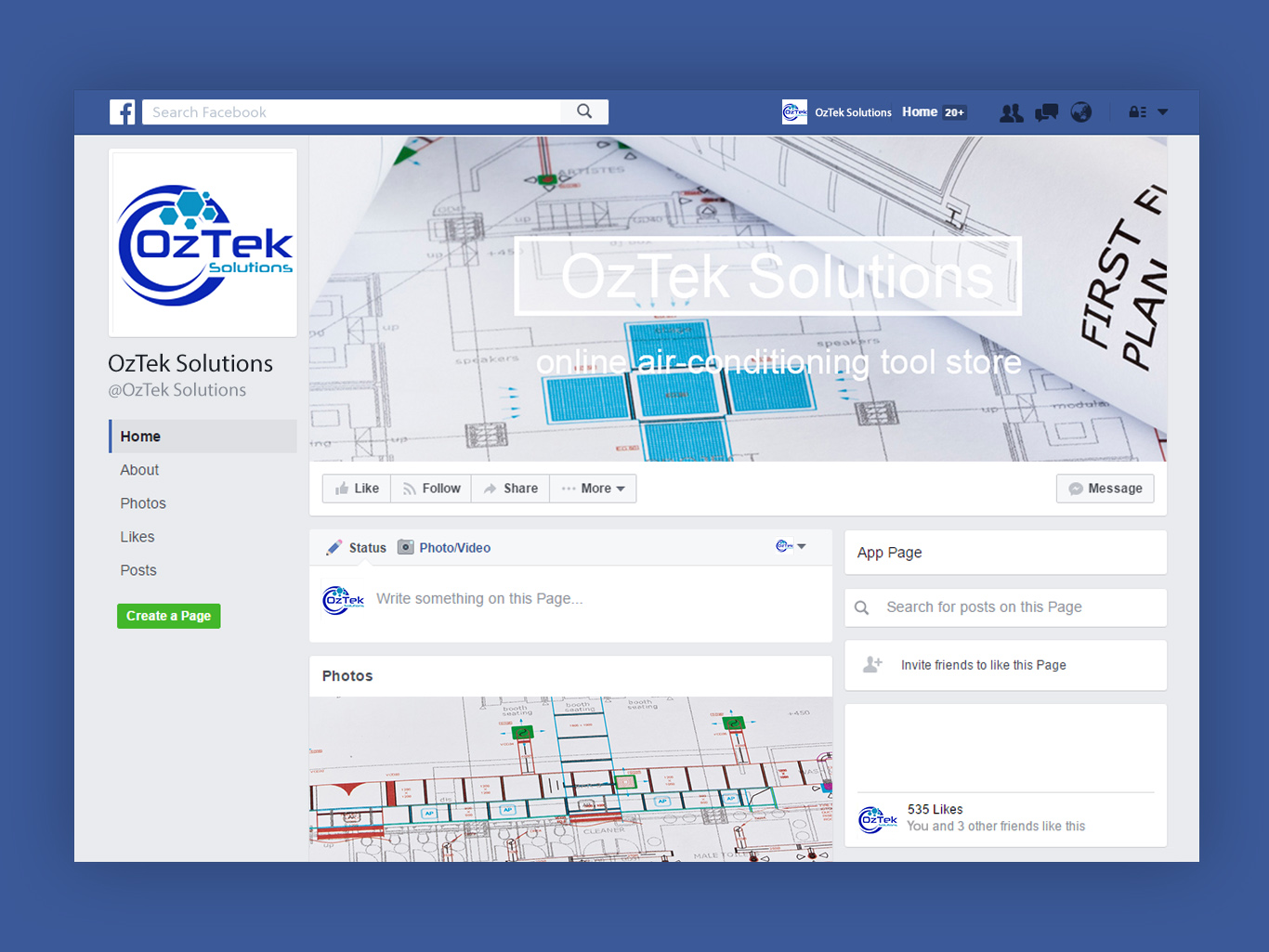 Facebook Design by 69demo for OzTek Solutions | Design #17125394
