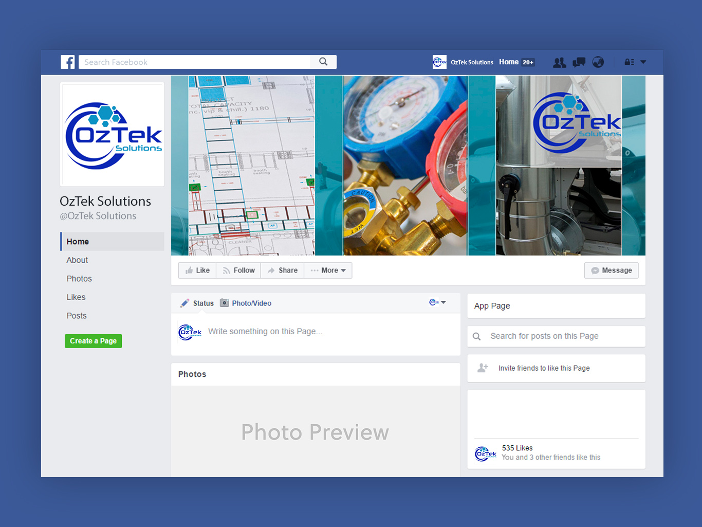 Facebook Design by 69demo for OzTek Solutions | Design #17125472
