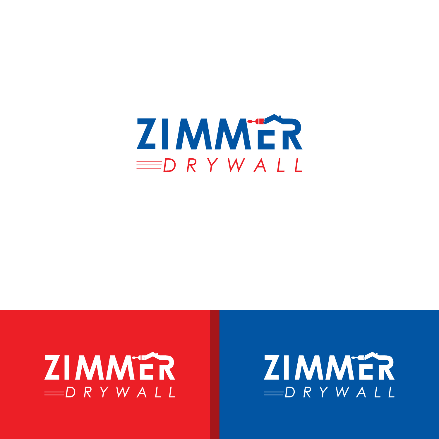 Logo Design by Deziners Zone for Zimmer Drywall | Design #17129804