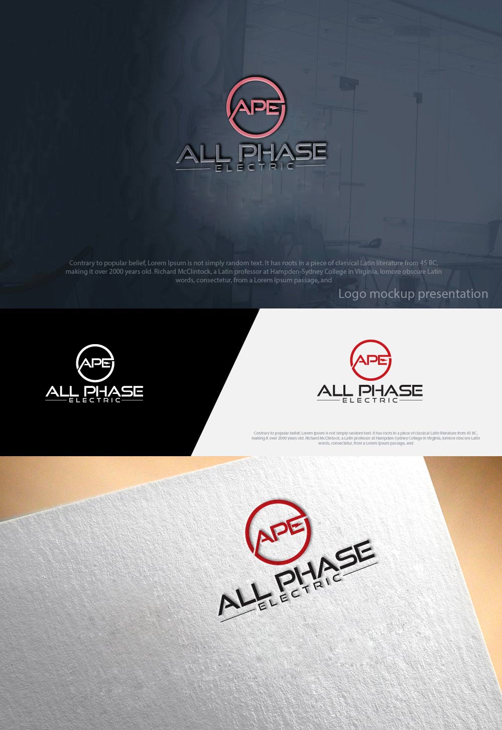 Logo Design by zebronicgraphic for All phase electric | Design #17152796