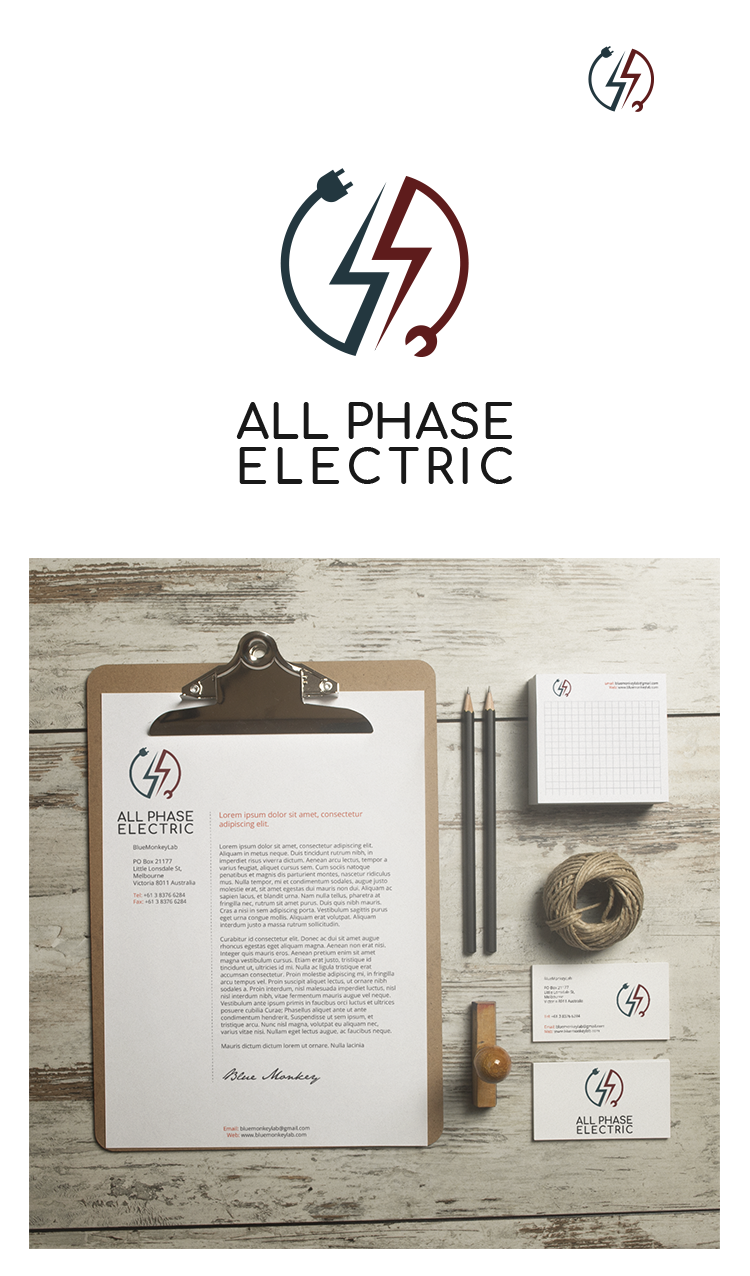 Logo Design by Artur Zherdetskii for All phase electric | Design #17129340