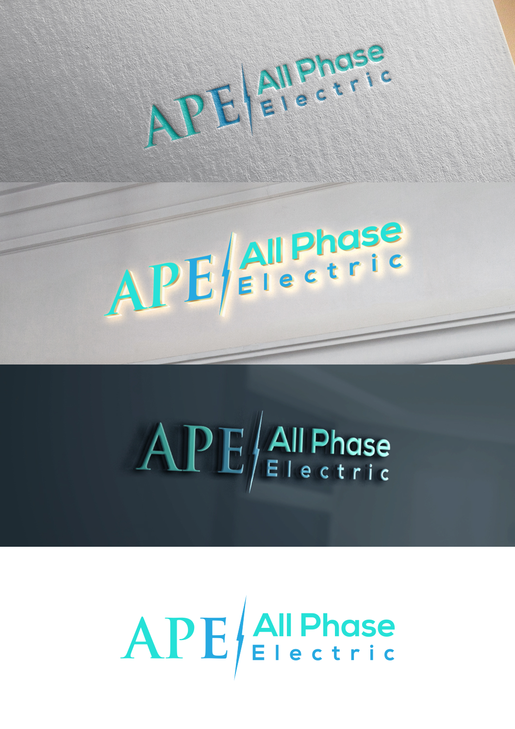 Logo Design by FireBlaster for All phase electric | Design #17130572