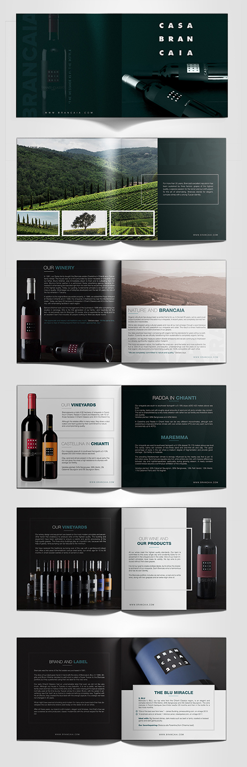 Brochure Design by SAI DESIGNS for Brancaia s.a.r.l. | Design #17368700