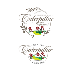 Creative Caterpillar Flowers | Logo Design by stiles1414