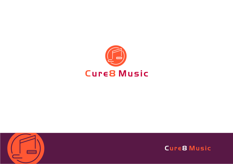 Logo Design by Amduat Design for Cure8 Music | Design #17131111