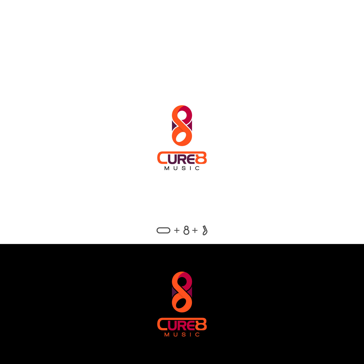 Diseño de Logo por bigi para Cure8 Music | Diseño #17130025