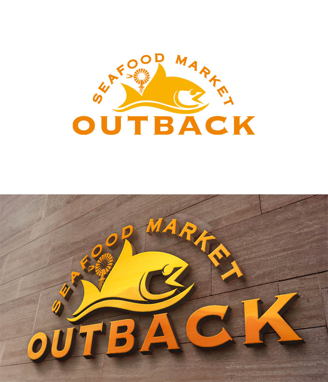 Logo Design by trufya for Outback Seafood Market  | Design #17138130