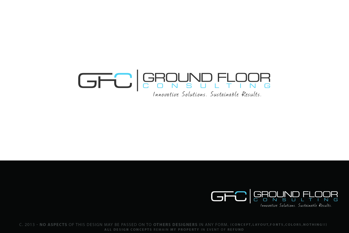 Logo Design by Senseless for ground floor consulting | Design #2697822