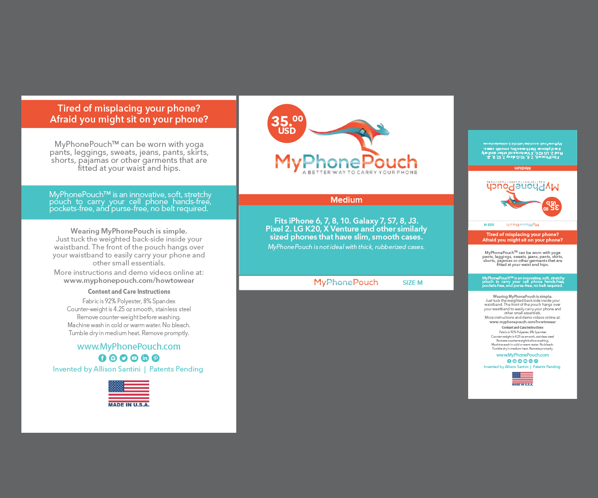 Brochure Design by senja for MyPhonePouch, LLC | Design #17127682