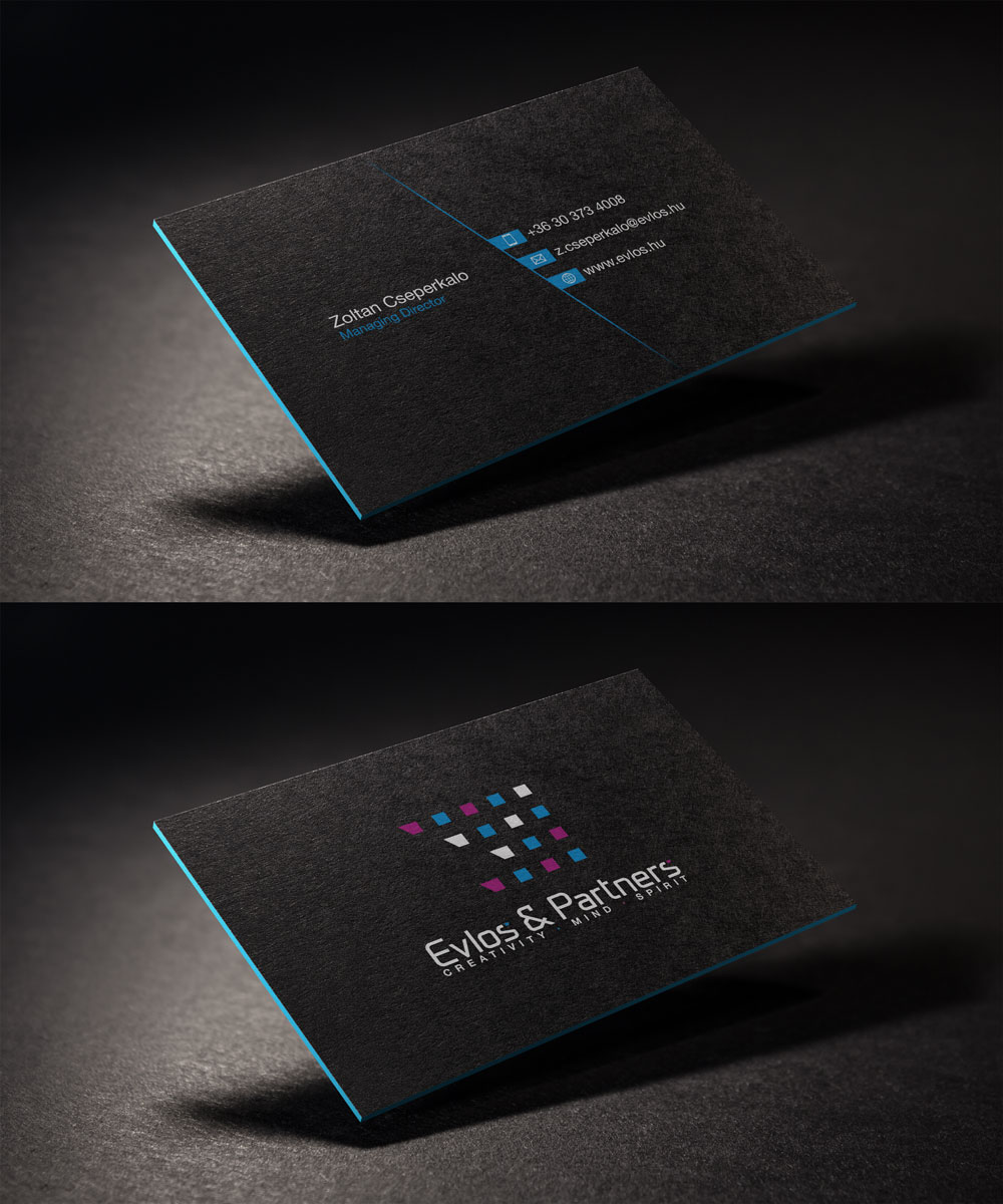 Design de Carte de Visite par Sergio Coelho pour Evlos & Partners Ltd. | Design #17440155