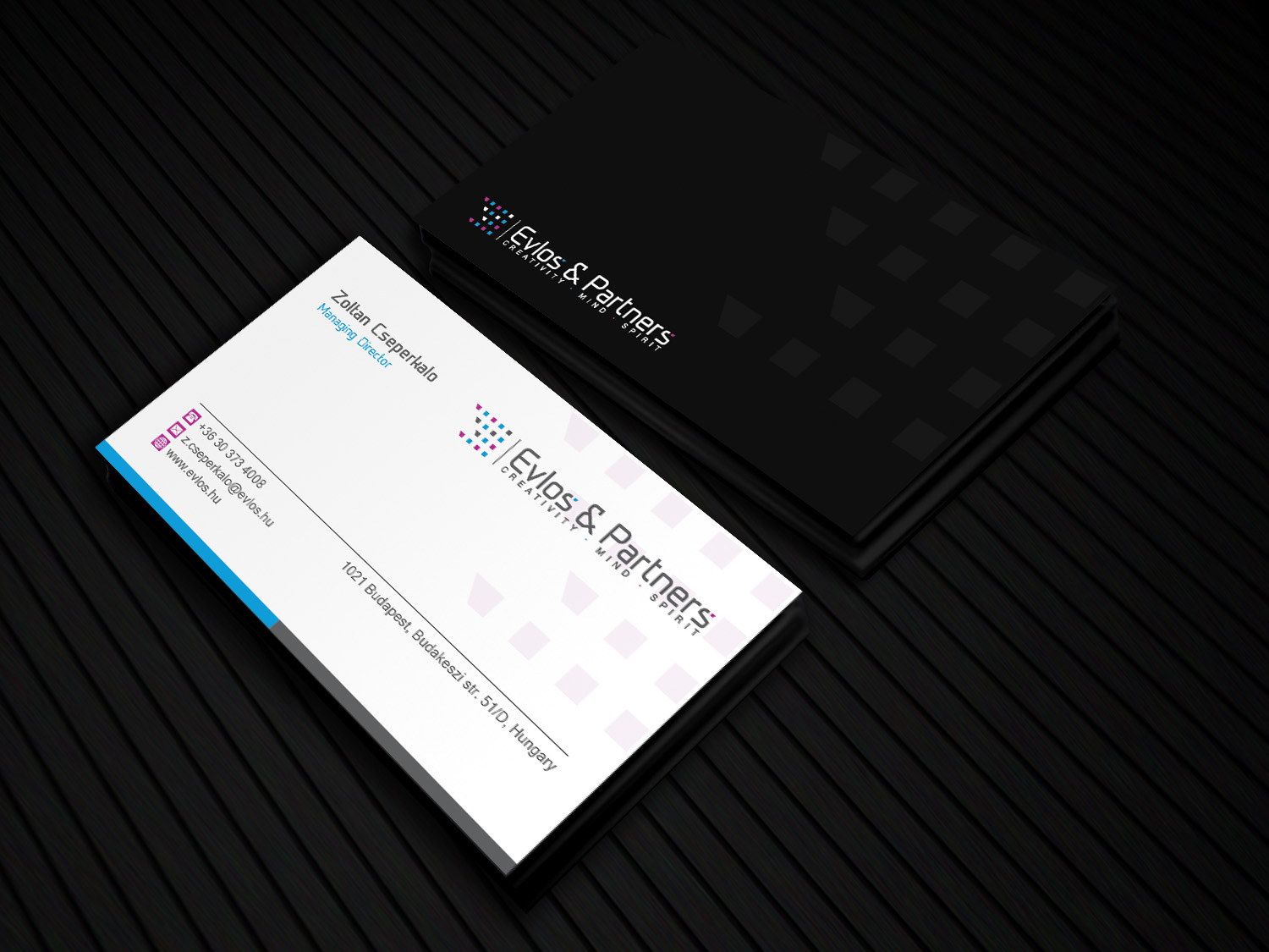 Business Card Design by Sandaruwan for Evlos & Partners Ltd. | Design #17127455