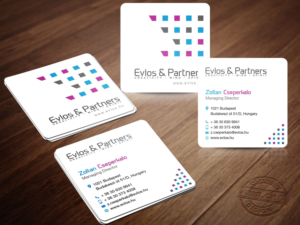 Business Card Design by KZTdesign for Evlos & Partners Ltd. | Design: #17189282