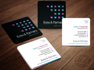 Business Card Design by KZTdesign for Evlos & Partners Ltd. | Design: #17189289