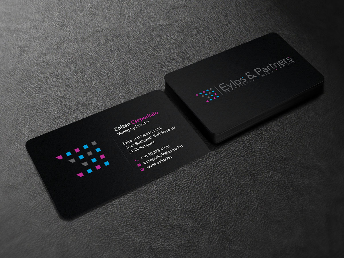 Business Card Design by Creations Box 2015 for Evlos & Partners Ltd. | Design #17124327