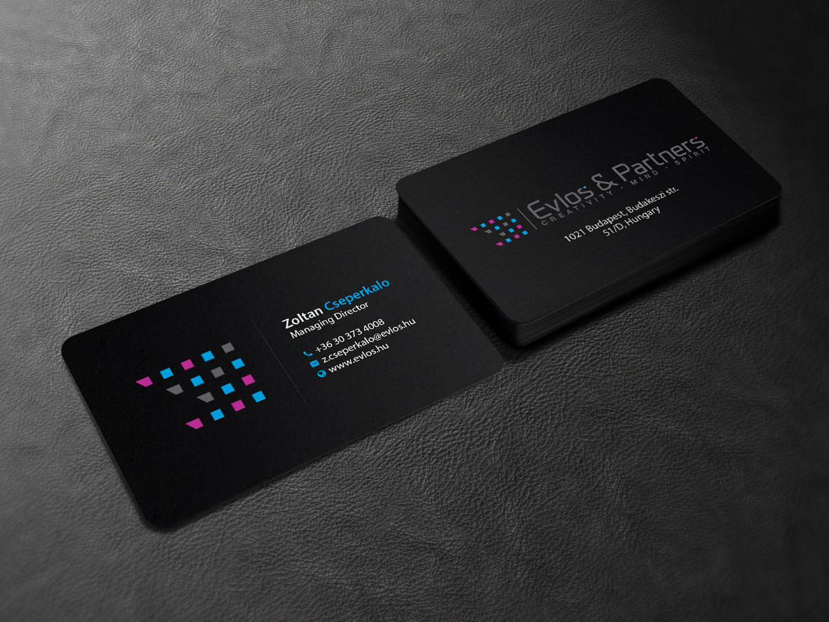 Business Card Design by Creations Box 2015 for Evlos & Partners Ltd. | Design #17328312