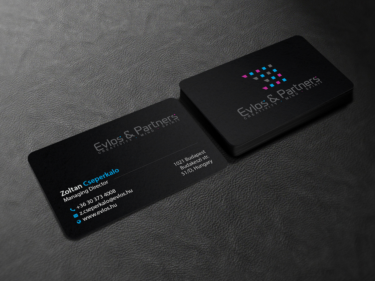 Business Card Design by Creations Box 2015 for Evlos & Partners Ltd. | Design #17456795