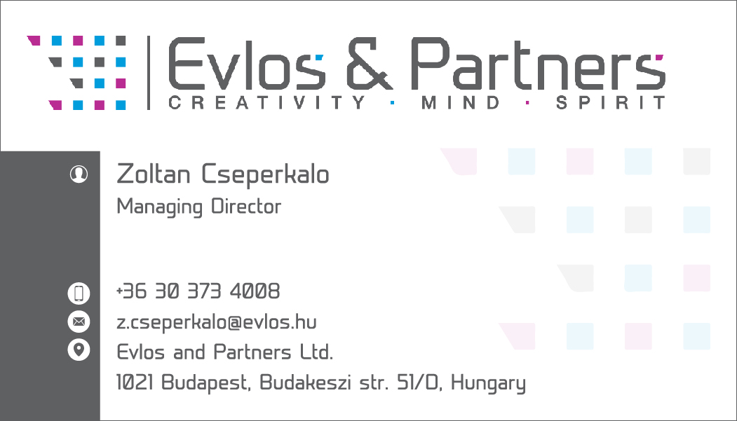 Business Card Design by Mr.Pakheria for Evlos & Partners Ltd. | Design #17160135