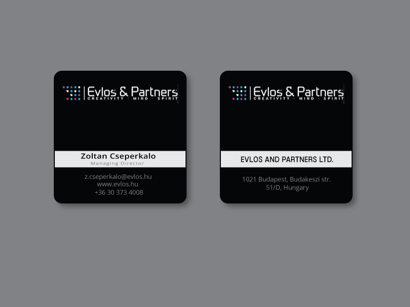 Business Card Design by instudio for Evlos & Partners Ltd. | Design #17137035