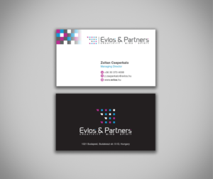 Business Card Design by cini.angela87 for Evlos & Partners Ltd. | Design: #17167091