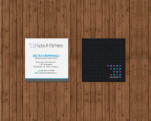 Business Card Design by chandrayaan.creative for Evlos & Partners Ltd. | Design: #17121438