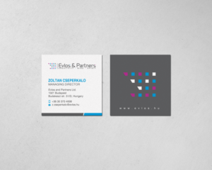 Business Card Design by chandrayaan.creative for Evlos & Partners Ltd. | Design: #17122488
