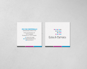 Business Card Design by chandrayaan.creative for Evlos & Partners Ltd. | Design: #17122489