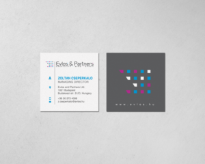 Business Card Design by chandrayaan.creative for Evlos & Partners Ltd. | Design: #17122511