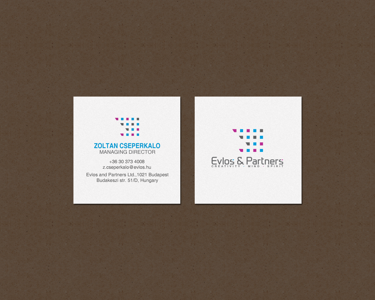Business Card Design by chandrayaan.creative for Evlos & Partners Ltd. | Design #17122512