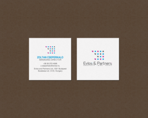 Business Card Design by chandrayaan.creative for Evlos & Partners Ltd. | Design: #17122512