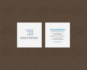 Business Card Design by chandrayaan.creative for Evlos & Partners Ltd. | Design: #17122517