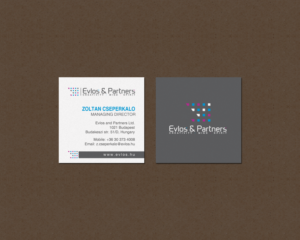 Business Card Design by chandrayaan.creative for Evlos & Partners Ltd. | Design: #17122523