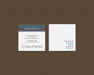 Business Card Design by chandrayaan.creative for Evlos & Partners Ltd. | Design: #17122530