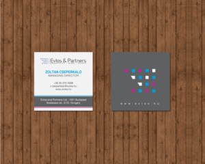 Business Card Design by chandrayaan.creative for Evlos & Partners Ltd. | Design: #17122552