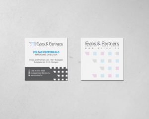 Business Card Design by chandrayaan.creative for Evlos & Partners Ltd. | Design: #17122555
