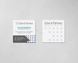 Business Card Design by chandrayaan.creative for Evlos & Partners Ltd. | Design: #17122556
