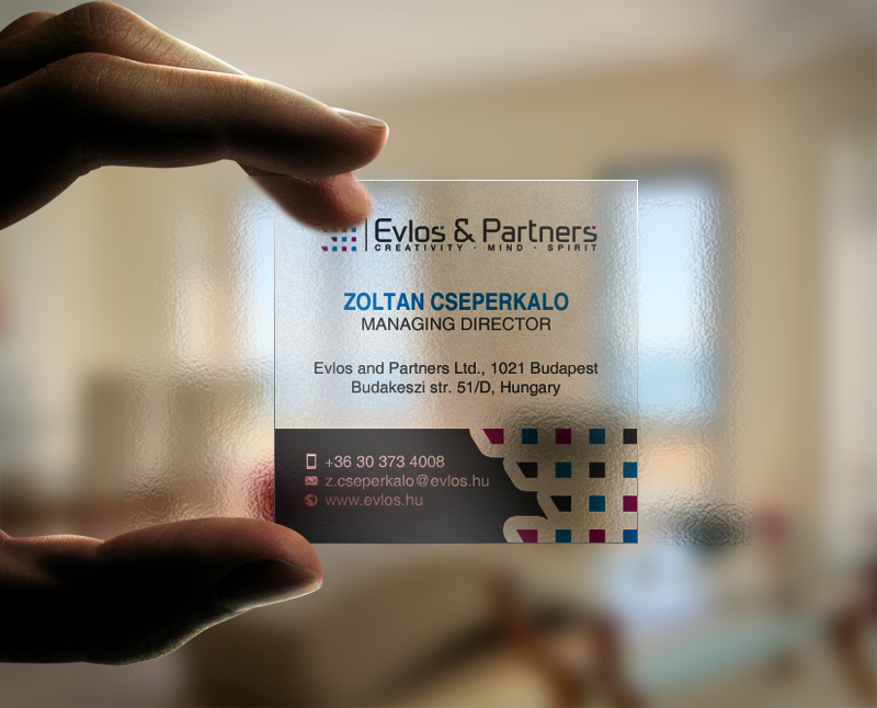 Business Card Design by chandrayaan.creative for Evlos & Partners Ltd. | Design #17123776