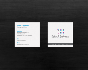 Business Card Design by chandrayaan.creative for Evlos & Partners Ltd. | Design: #17123778