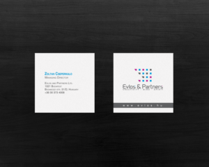 Business Card Design by chandrayaan.creative for Evlos & Partners Ltd. | Design: #17123920