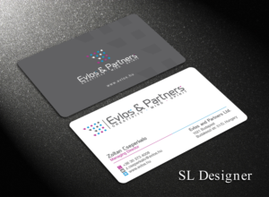 Business Card Design by SL Designer for Evlos & Partners Ltd. | Design: #17118914