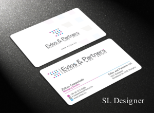 Business Card Design by SL Designer for Evlos & Partners Ltd. | Design: #17118915