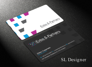Business Card Design by SL Designer for Evlos & Partners Ltd. | Design: #17118922