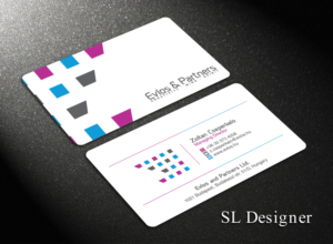 Business Card Design by SL Designer for Evlos & Partners Ltd. | Design: #17118923