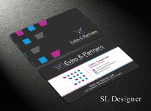 Business Card Design by SL Designer for Evlos & Partners Ltd. | Design: #17118926