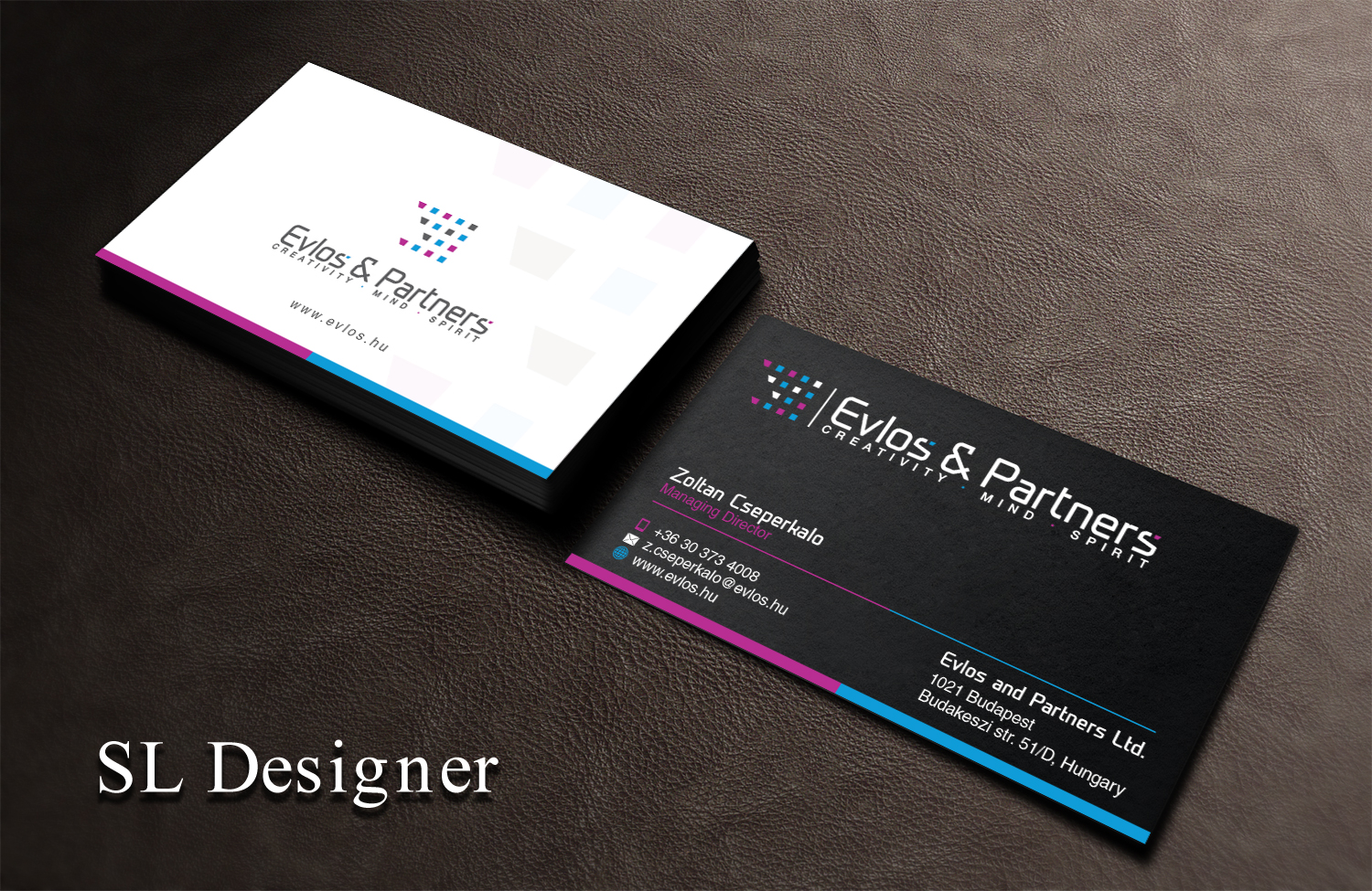 Business Card Design by SL Designer for Evlos & Partners Ltd. | Design #17119141