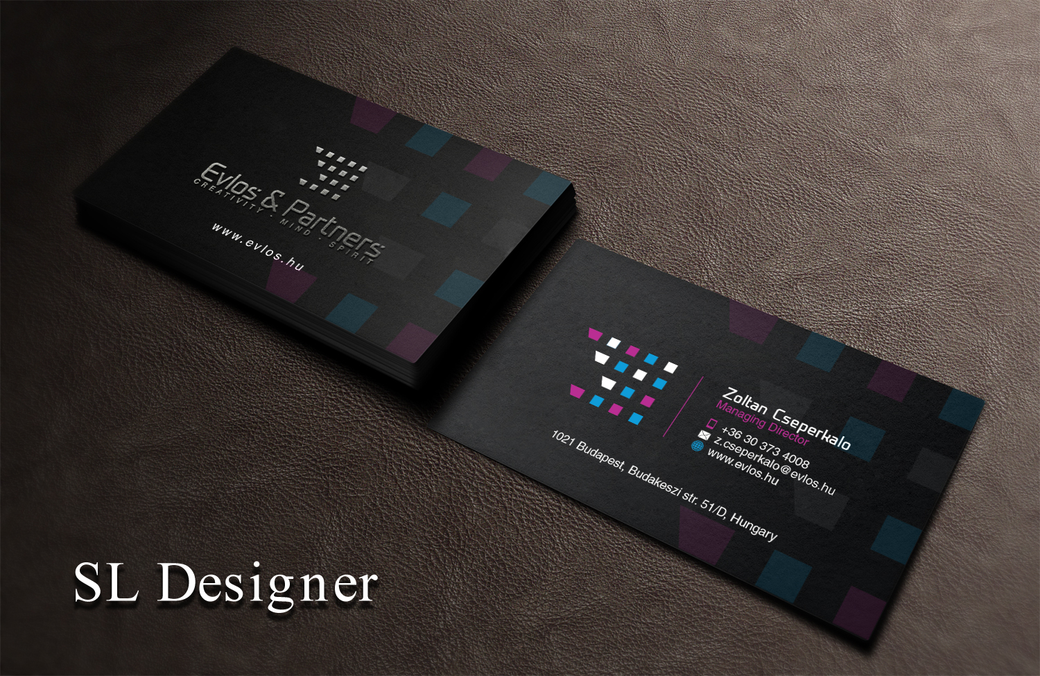 Business Card Design by SL Designer for Evlos & Partners Ltd. | Design #17328567
