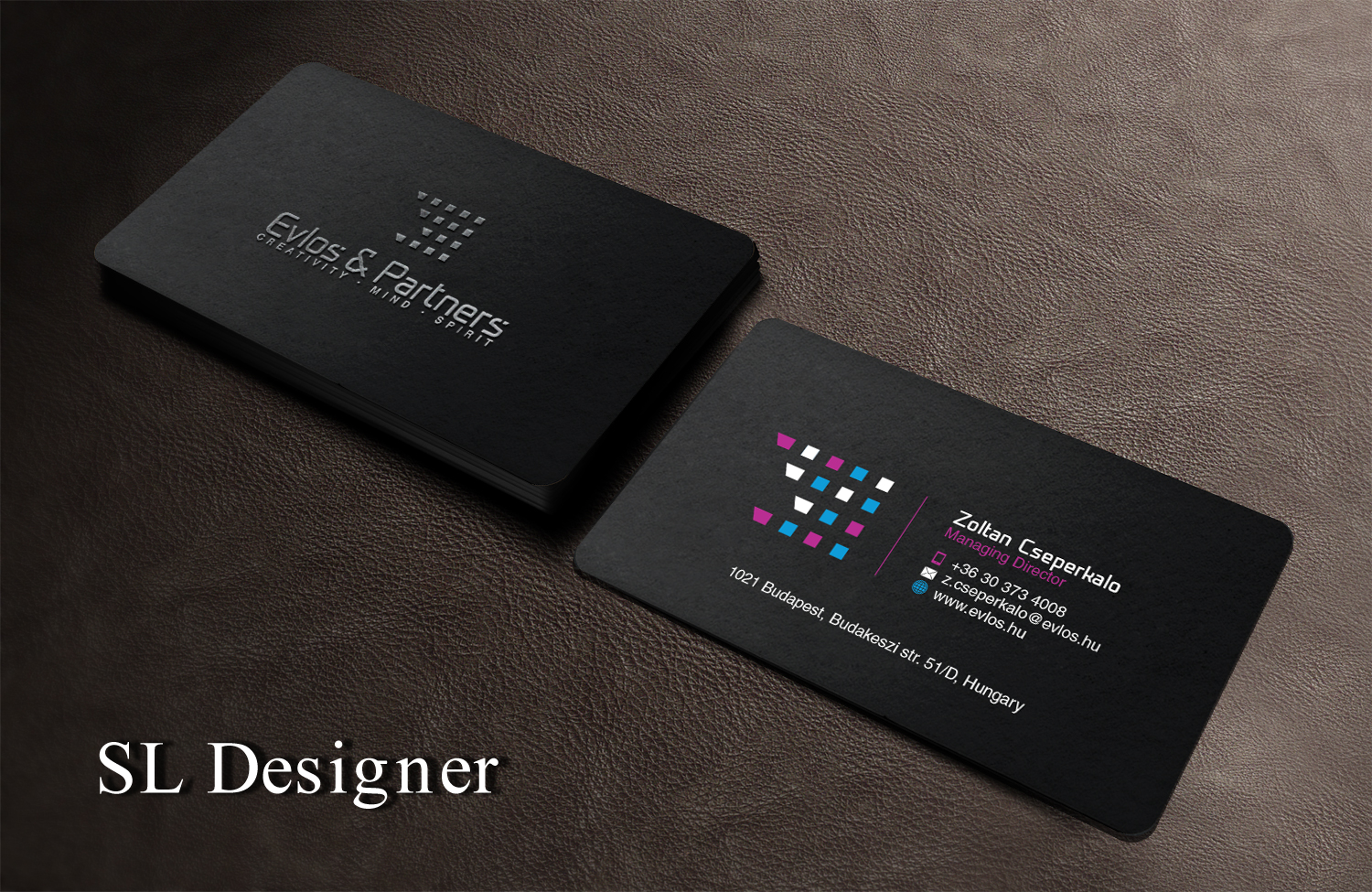 Business Card Design by SL Designer for Evlos & Partners Ltd. | Design #17328570