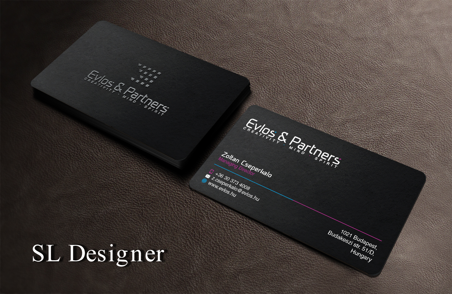 Business Card Design by SL Designer for Evlos & Partners Ltd. | Design #17440443