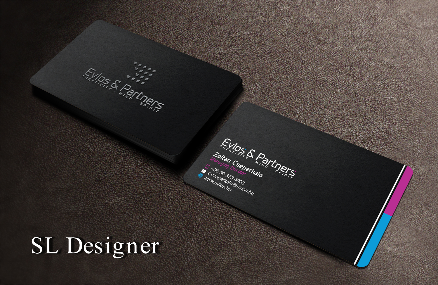 Business Card Design by SL Designer for Evlos & Partners Ltd. | Design #17440450