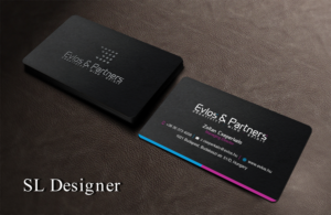 Business Card Design by SL Designer for Evlos & Partners Ltd. | Design: #17440451